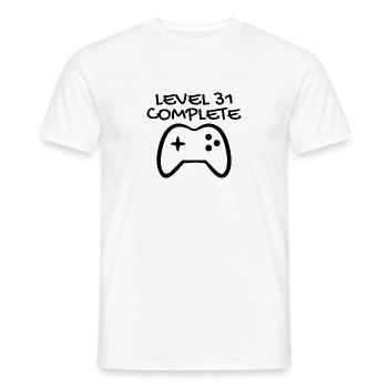 31st Birthday - Gamer 31 - 31 Years Gift - Men's T-Shirt - white - Front - AI Model Male 178 dark (178cm)