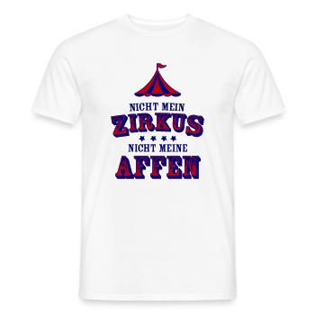 nicht mein zirkus - Männer T-Shirt - Weiß - Vorne - AI Model Male 178 dark (178cm)