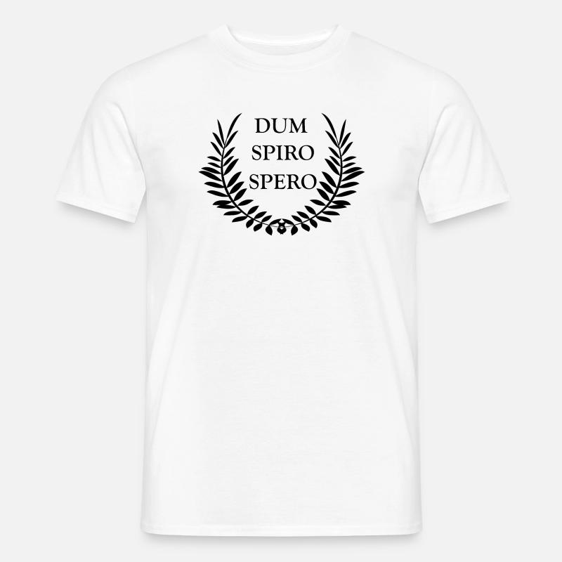 Dum Spiro Spero - Männer T-Shirt - Weiß