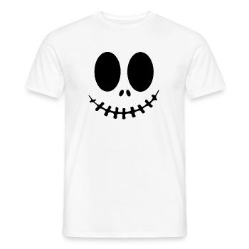 Halloween Gesicht - Männer T-Shirt - Weiß - Vorne - AI Model Male 178 dark (178cm)
