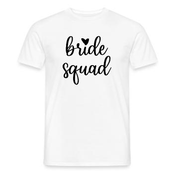 Bride Squad avec le cœur JGA célibataire - T-shirt homme - blanc - Devant - AI Model Male 178 dark (178cm)