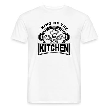 King of the Kitchen - Chefs et hommes de maison cool - T-shirt homme - blanc - Devant - AI Model Male 178 dark (178cm)