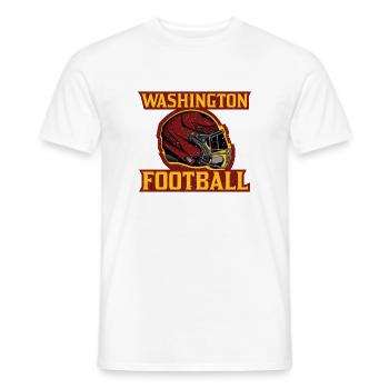 Équipe de football de Washington - T-shirt homme - blanc - Devant - AI Model Male 178 dark (178cm)