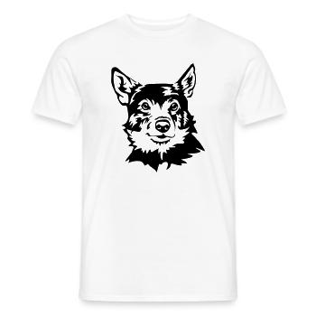 Schwedischer Wallhund - Männer T-Shirt - Weiß - Vorne - AI Model Male 178 dark (178cm)