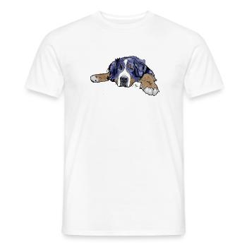 Bernese Mountain Dog - Men's T-Shirt - white - Front - AI Model Male 178 dark (178cm)