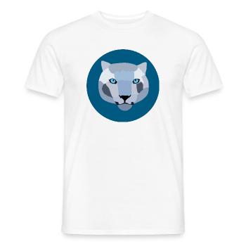Lions des montagnes Silver Cats - T-shirt homme - blanc - Devant - AI Model Male 178 dark (178cm)