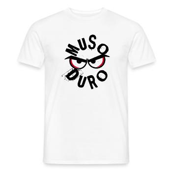 Muso Duro - Visage grincheux - T-shirt homme - blanc - Devant - AI Model Male 178 dark (178cm)