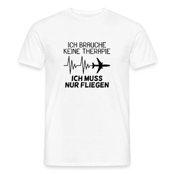 Flugzeug Reise Urlaub Tourist Reise - Männer T-Shirt - Weiß - Vorne - AI Model Male 178 dark (178cm)