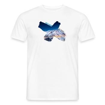 Obertauern X-Style - Männer T-Shirt - Weiß - Vorne - AI Model Male 178 dark (178cm)