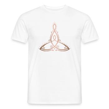 Celtic Motherhood Symbol Mutter mit Kind - Männer T-Shirt - Weiß - Vorne - AI Model Male 178 dark (178cm)