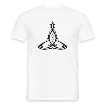 Celtic Motherhood Symbol Mother with four children - Men's T-Shirt - white - Front - AI Model Male 178 dark (178cm)
