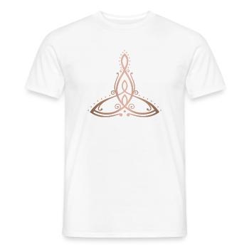 Celtic Motherhood Symbol Mutter mit zwei Kindern - Männer T-Shirt - Weiß - Vorne - AI Model Male 178 dark (178cm)