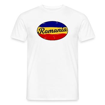 Die Farben von Rumänien - Männer T-Shirt - Weiß - Vorne - AI Model Male 178 dark (178cm)