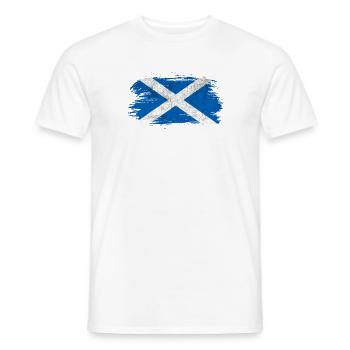 Schottland Vintage Flagge - Männer T-Shirt - Weiß - Vorne - AI Model Male 178 dark (178cm)