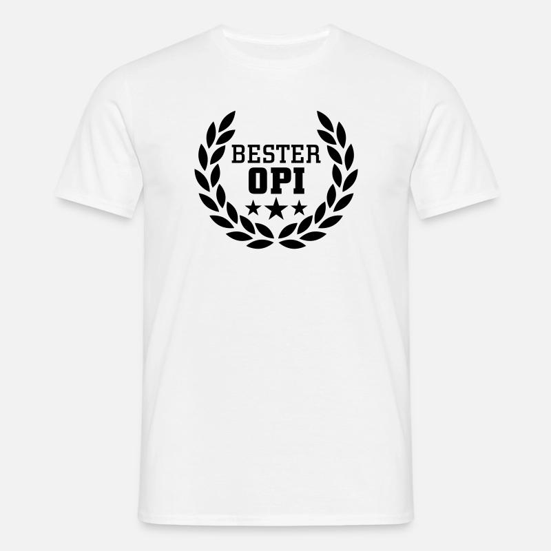 Bester Opi - Männer T-Shirt - Weiß