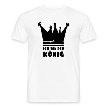 ich bin der König - Männer T-Shirt - Weiß - Vorne - AI Model Male 178 dark (178cm)