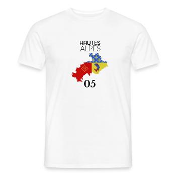 Hautes-Alpes - Männer T-Shirt - Weiß - Vorne - AI Model Male 178 dark (178cm)