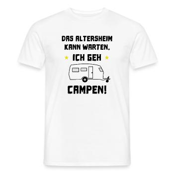 das altersheim kann warten - Männer T-Shirt - Weiß - Vorne - AI Model Male 178 dark (178cm)