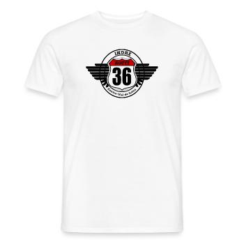 LA ROUTE 36 - T-shirt homme - blanc - Devant - AI Model Male 178 dark (178cm)