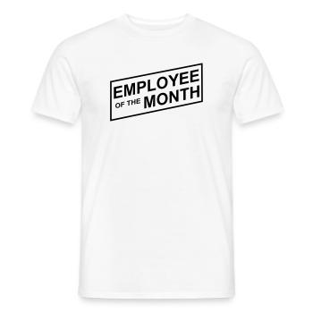 Employé du mois - T-shirt homme - blanc - Devant - AI Model Male 178 dark (178cm)