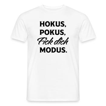 Hokus Pokus Fick Dich Modus - Männer T-Shirt - Weiß - Vorne - AI Model Male 178 dark (178cm)