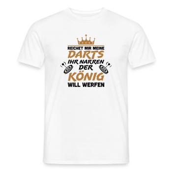 Reichet mir meine Darts ihr Narren - Männer T-Shirt - Weiß - Vorne - AI Model Male 178 dark (178cm)