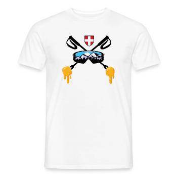 Savoie Ski und Savoyard Fondue Geschenk Haute Savoie - Männer T-Shirt - Weiß - Vorne - AI Model Male 178 dark (178cm)