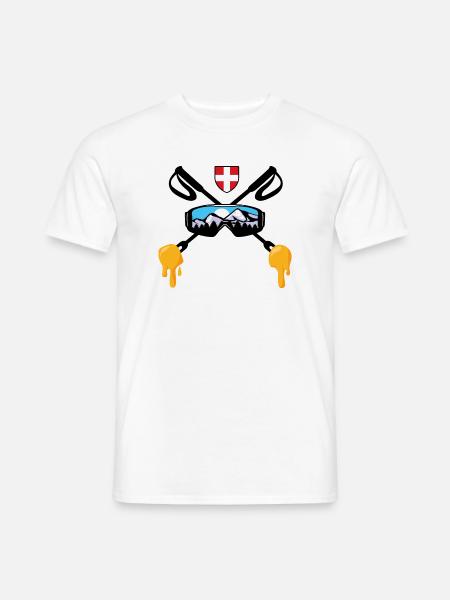 Savoie Ski et fondue savoyarde Cadeau Haute Savoie - T-shirt homme - blanc