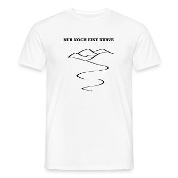 Nur noch eine Kurve - Männer T-Shirt - Weiß - Vorne - AI Model Male 178 dark (178cm)