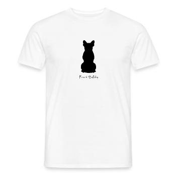 French Bulldog - Männer T-Shirt - Weiß - Vorne - AI Model Male 178 dark (178cm)