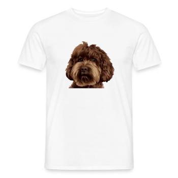 Schnoodle Doodle Dog - Männer T-Shirt - Weiß - Vorne - AI Model Male 178 dark (178cm)