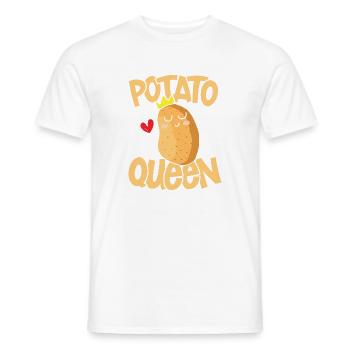 Potato queen - Männer T-Shirt - Weiß - Vorne - AI Model Male 178 dark (178cm)