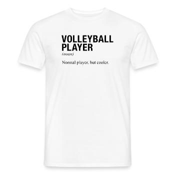 JOUEUR DE VOLLEYBALL Jeu de volleyball - T-shirt homme - blanc - Devant - AI Model Male 178 dark (178cm)