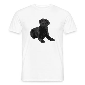 Schwarzer Labrador - Männer T-Shirt - Weiß - Vorne - AI Model Male 178 dark (178cm)