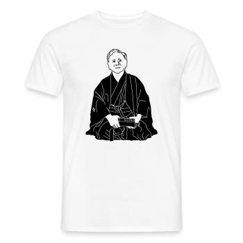 Gichin Funakoshi Shotokan karate - Men's T-Shirt - white - Front - AI Model Male 178 dark (178cm)