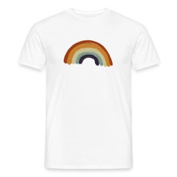 Vintage Illustration Abstract Art Peinture - T-shirt homme - blanc - Devant - AI Model Male 178 dark (178cm)