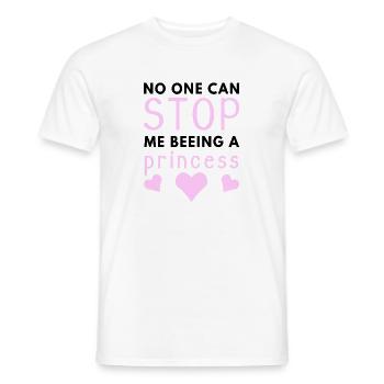 Princess - Men's T-Shirt - white - Front - AI Model Male 178 dark (178cm)