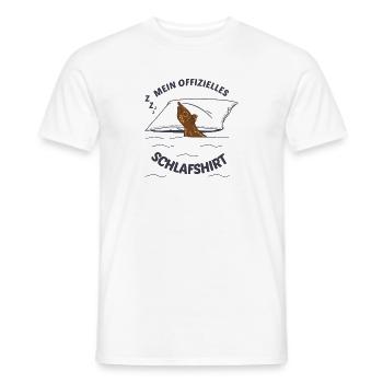 Tapir Schlafshirt Lieblingstier Geschenkidee - Männer T-Shirt - Weiß - Vorne - AI Model Male 178 dark (178cm)