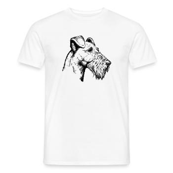 Irish Terrier Portrait - Men's T-Shirt - white - Front - AI Model Male 178 dark (178cm)