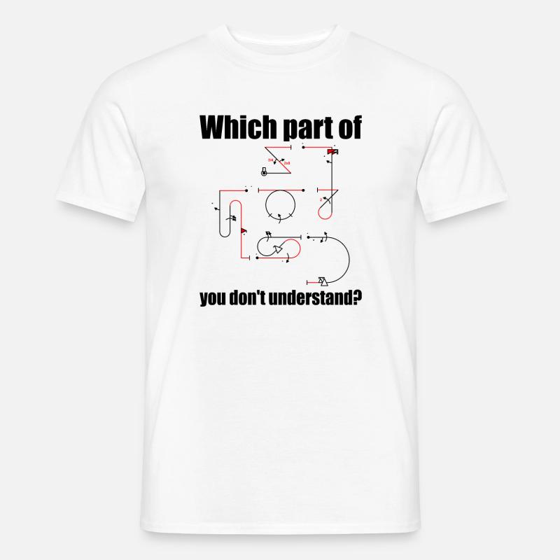 Aresti Symbol Kunstflugpilot Flugfiguren - Männer T-Shirt - Weiß