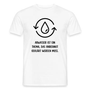 Geklärt - Männer T-Shirt - Weiß - Vorne - AI Model Male 178 dark (178cm)