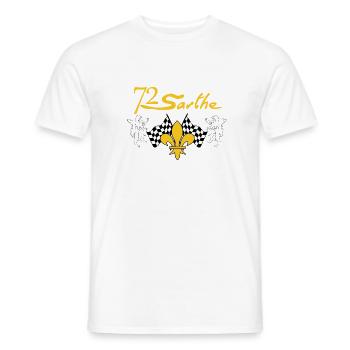 Sarthe - Männer T-Shirt - Weiß - Vorne - AI Model Male 178 dark (178cm)