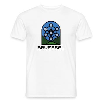 Brüssel - Männer T-Shirt - Weiß - Vorne - AI Model Male 178 dark (178cm)