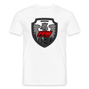 Francfort FFM - T-shirt homme - blanc - Devant - AI Model Male 178 dark (178cm)
