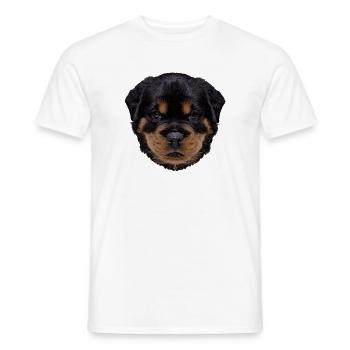 süße outfits, Rottweiler Welpe - Männer T-Shirt - Weiß - Vorne - AI Model Male 178 dark (178cm)