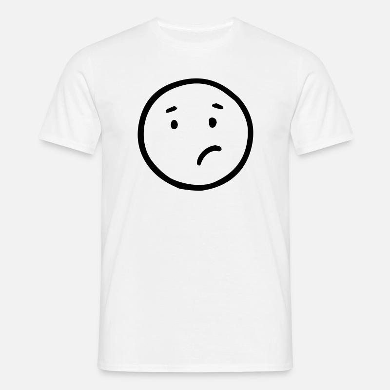 Verwirrt - Männer T-Shirt - Weiß
