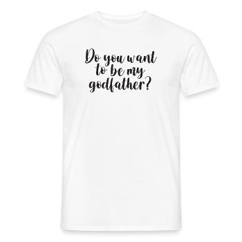 Parrain Parrain Question Cadeau Parrain Oncle - T-shirt homme - blanc - Devant - AI Model Male 178 dark (178cm)