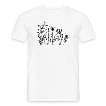 Wildflowers - T-shirt homme - blanc - Devant - AI Model Male 178 dark (178cm)