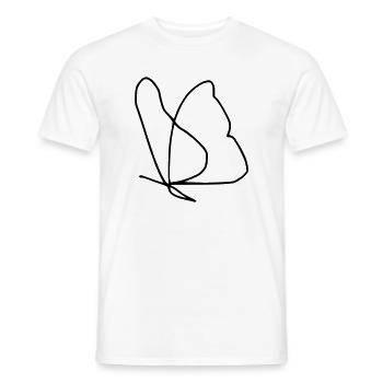Butterfly - Men's T-Shirt - white - Front - AI Model Male 178 dark (178cm)
