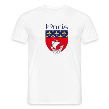 Paris - Männer T-Shirt - Weiß - Vorne - AI Model Male 178 dark (178cm)